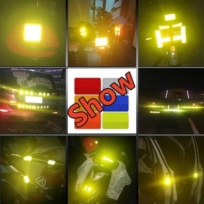 Car Bumper Reflective Stickers HighVisibility Reflective Warning Strip Tape For Vehicle Safety 4