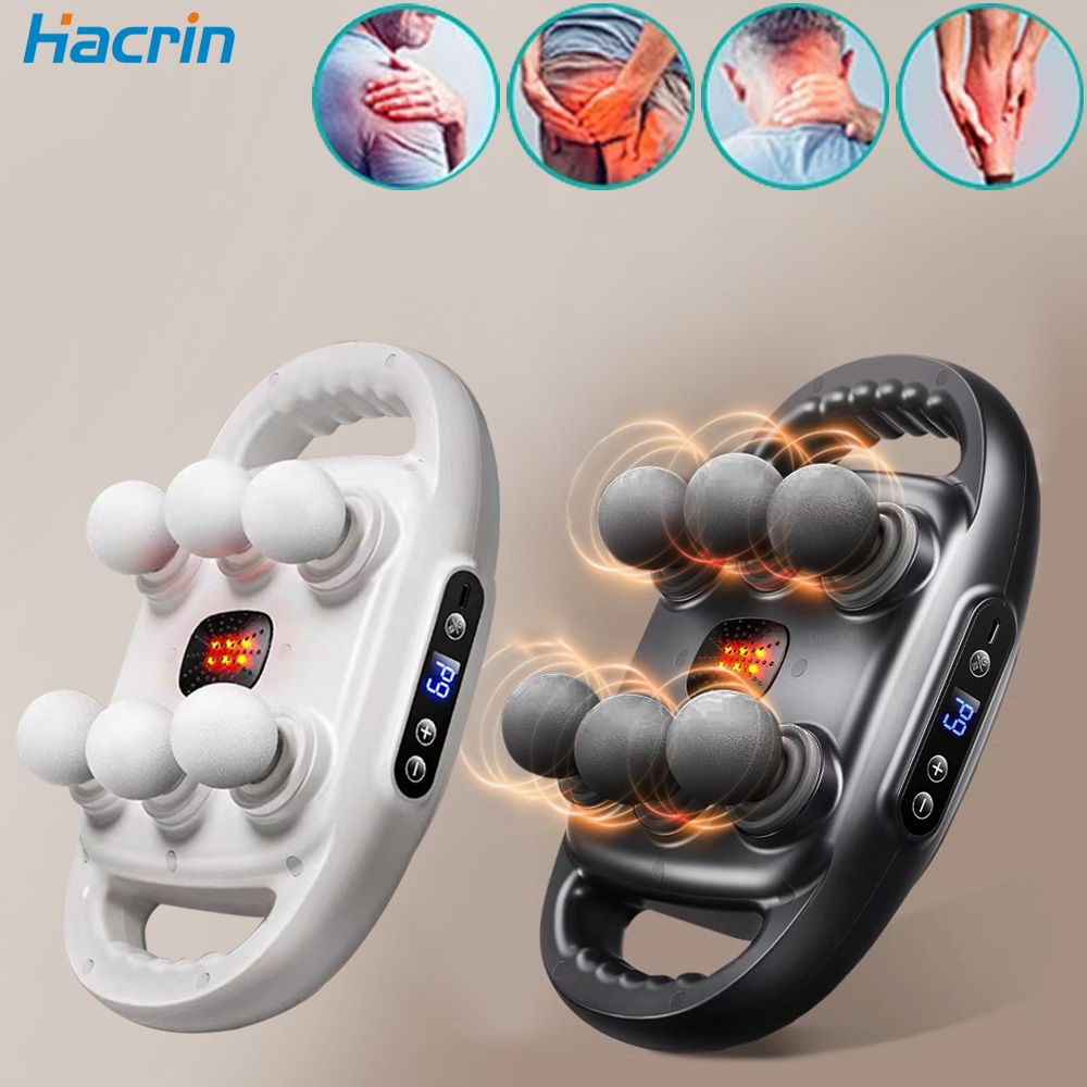 PulsePro 6Head Deep Tissue Massage Gun  HighFrequency Muscle Recovery Tool 3