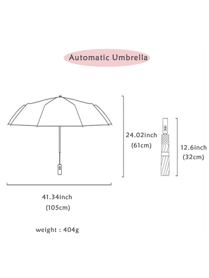 Windproof Double Layer Fully Automatic Umbrella, Durable & Resistant