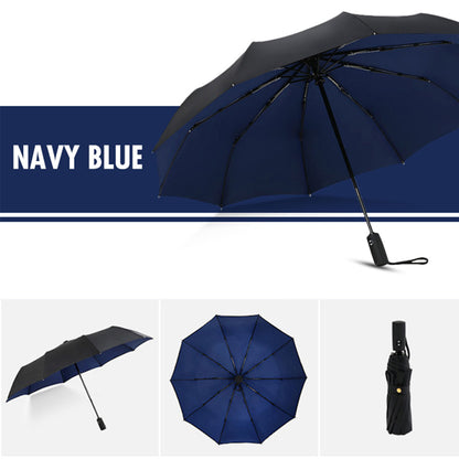 Windproof Double Layer Fully Automatic Umbrella, Durable & Resistant