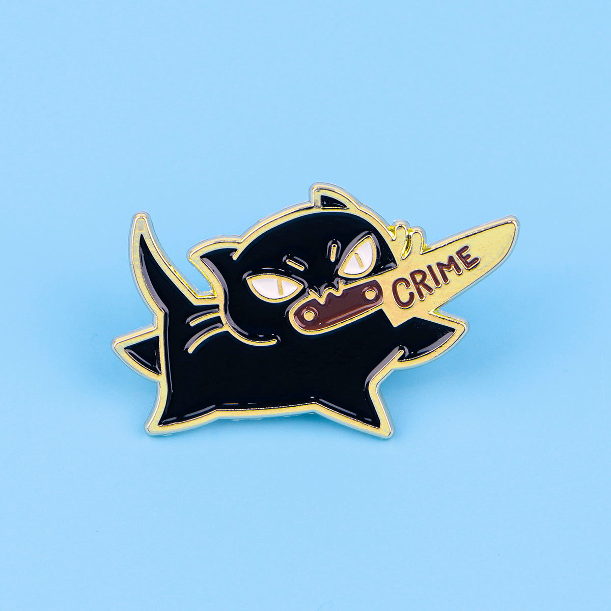 Funny Black Cat Enamel Pin Cute Animal Lapel Badge For Backpack Jacket Or Cosplay 2