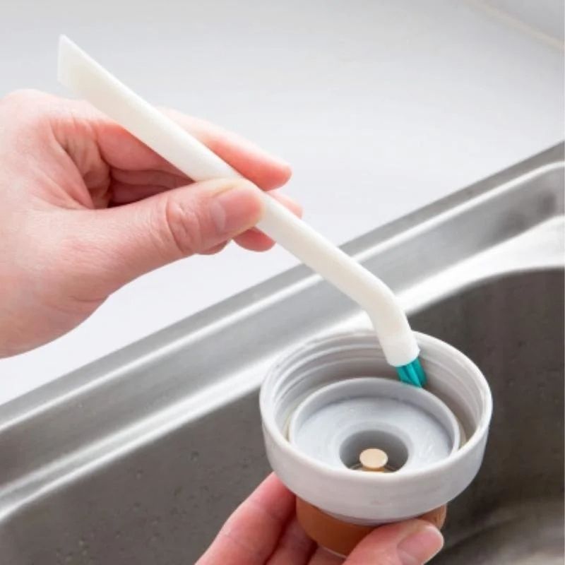 Cleaning Narrow Brush Long Handle, Portable Baby Bottle Gap Cleaning Brush for Household Kitchen Small Brush Tool