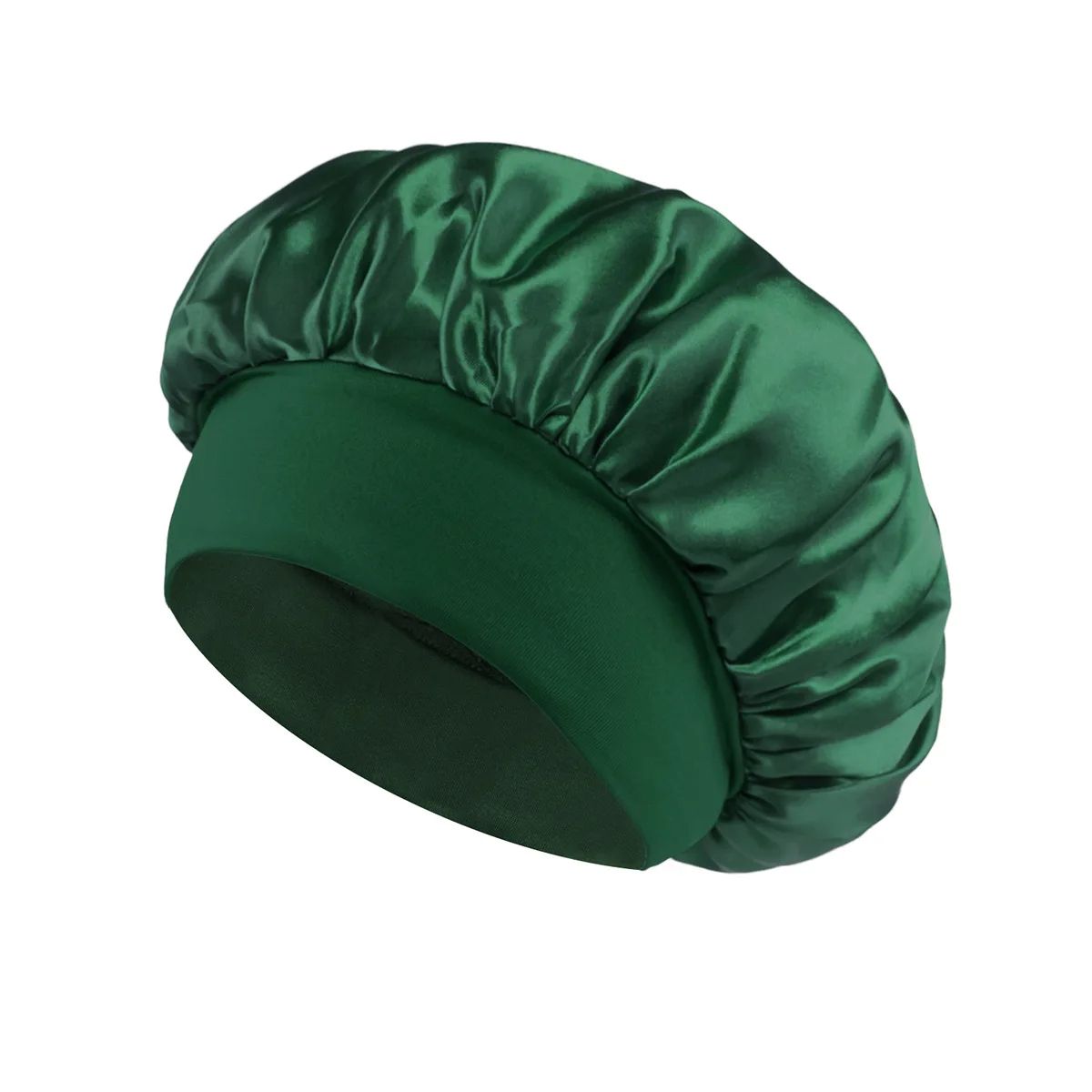 Soft Silk Satin Lined Bonnet Large Satin Hair Bonnet For Sleeping Shower Cap  Hair Wrap Cover For L 7