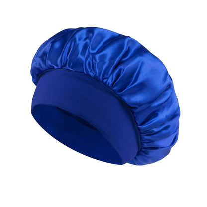 Soft Silk Satin Lined Bonnet Large Satin Hair Bonnet For Sleeping Shower Cap  Hair Wrap Cover For L 9