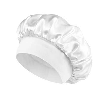 Soft Silk Satin Lined Bonnet Large Satin Hair Bonnet For Sleeping Shower Cap  Hair Wrap Cover For L 10
