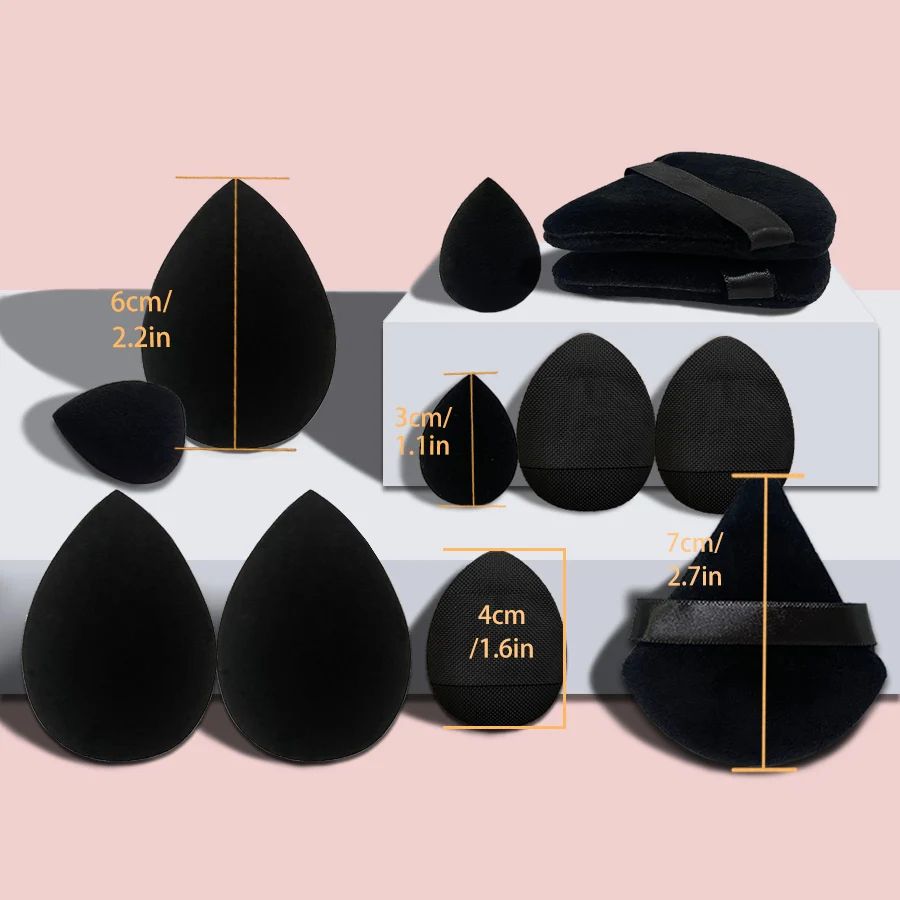 Makeup Tool Set With Giant Soft Makeup Egg Sponges Ideal For Powder Base Corner  Setting Best For N 1