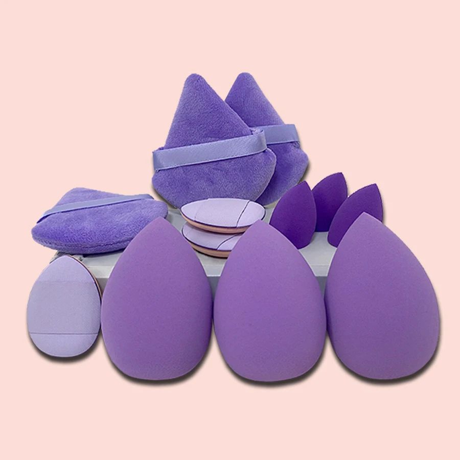 Makeup Tool Set With Giant Soft Makeup Egg Sponges Ideal For Powder Base Corner  Setting Best For N 4