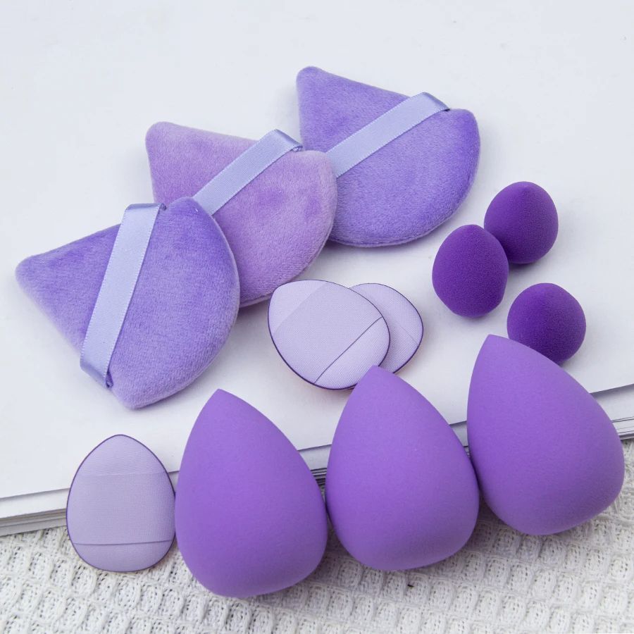 Makeup Tool Set With Giant Soft Makeup Egg Sponges Ideal For Powder Base Corner  Setting Best For N 9