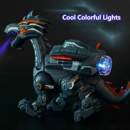 Simulation Fire Mechanical Dinosaur Toy Electric Water Spray Model With Cool Lights  Puzzle Game Fo 3
