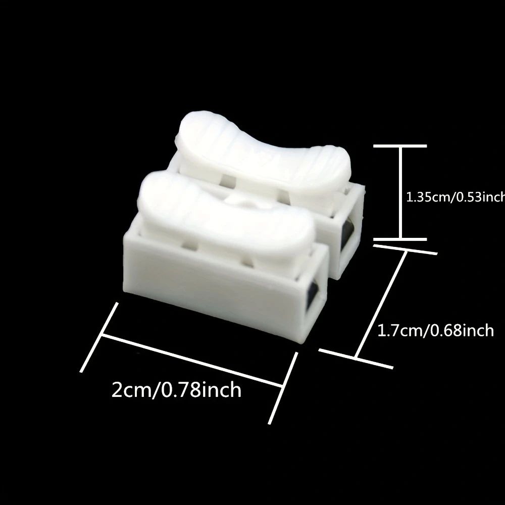 Quick Wire Connector Spring Clamp Terminal Block No Soldering No Screws For LED Strip 5