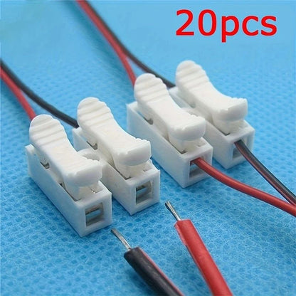 Quick Wire Connector Spring Clamp Terminal Block No Soldering No Screws for LED Strip