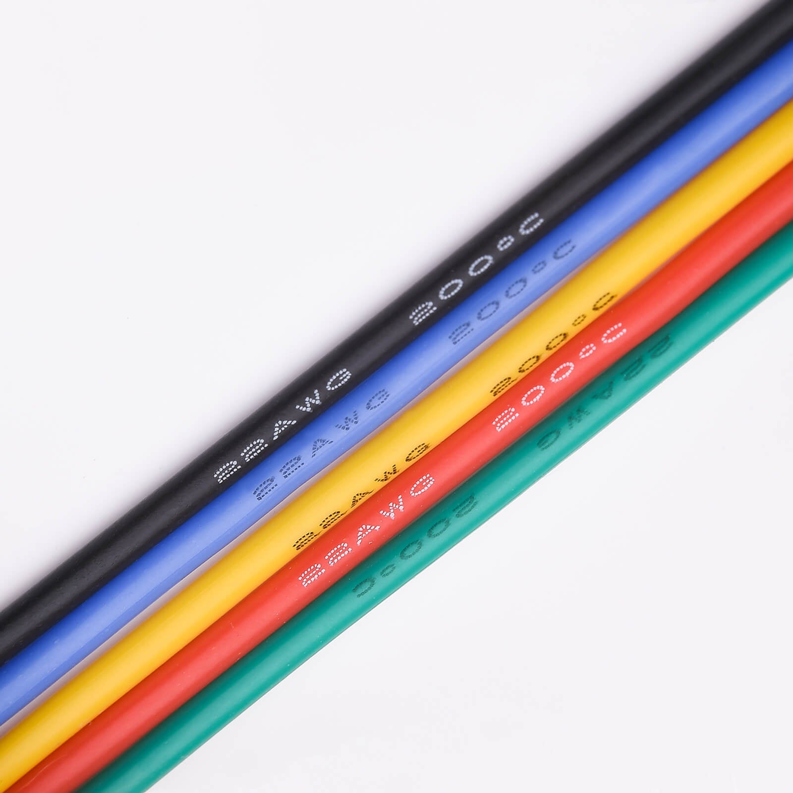 22 Gauge Tinned Copper Wire Set Flexible 22AWG Silicone Insulated Electric Wires 5 Colors 5m Or 10m 2