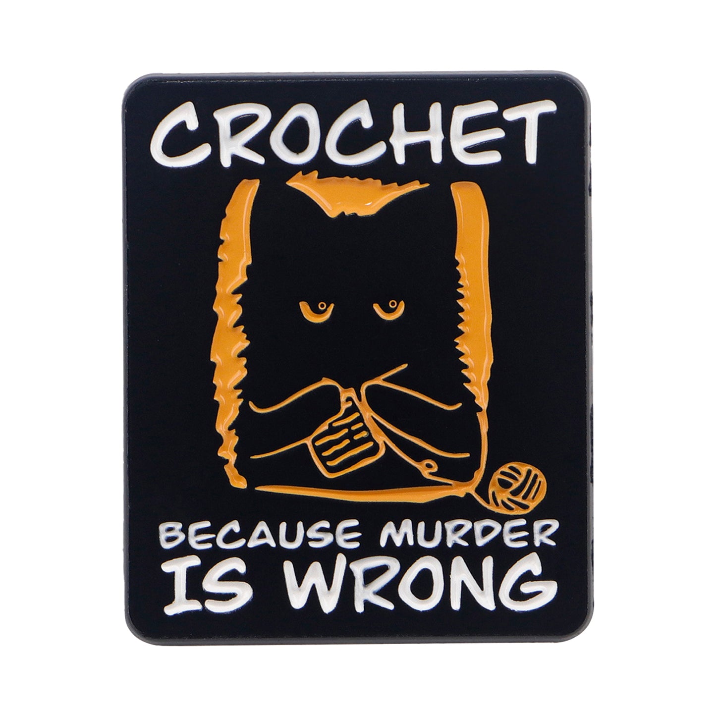 Cute Black Cat Enamel Pin  Crochet Badge For Backpack Hat Collar Lapel Womens Brooch  Cosplay Acces 5