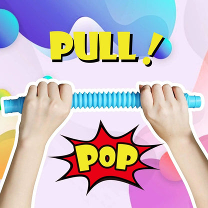 Mini Pop Tube Fidget Toys Durable Sensory Tubes For Kids With Autism Educational Colorful Building  5