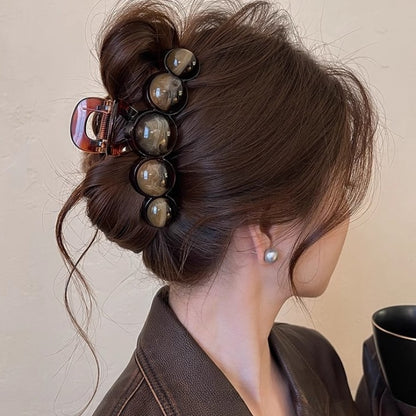 Retro Gradient Beaded Hair Claw Clip 11cm Geometric Hair Clip For Women 90s Y2K Fashion Hair Access 7