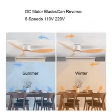 4252Inch Modern Ceiling Fan Without Light  DC Motor RemoteControlled LowProfile Design 2