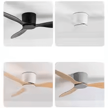 4252Inch Modern Ceiling Fan Without Light  DC Motor RemoteControlled LowProfile Design 5