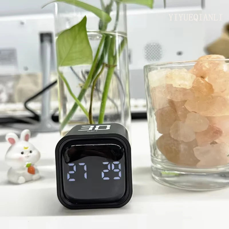 Mini Cube Timer Flipping Gravity Sensor Countdown With LED Display  Dual Modes For Work Or Kitchen 4