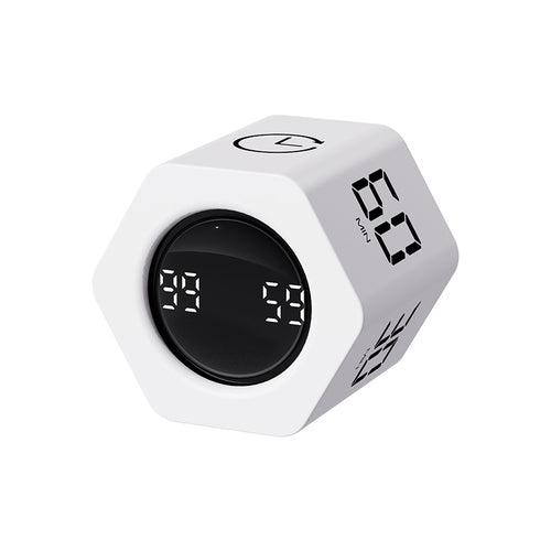 Mini Cube Timer Flipping Gravity Sensor Countdown With LED Display  Dual Modes For Work Or Kitchen 8