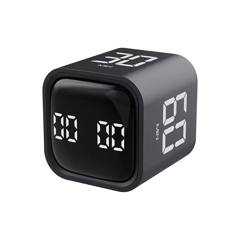 Mini Cube Timer Flipping Gravity Sensor Countdown With LED Display  Dual Modes For Work Or Kitchen 7