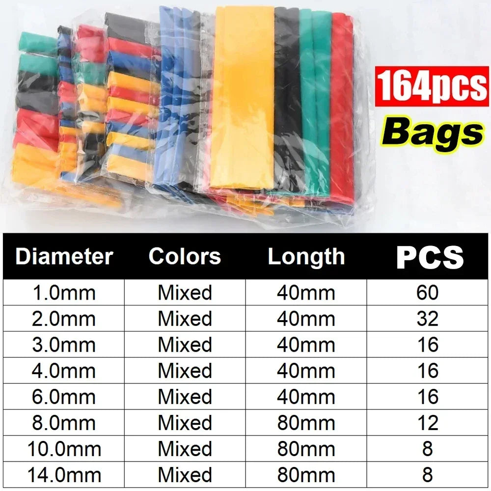 Heat Shrink Tube Kit 21 Shrink Ratio Flame Retardant Tubing For Electrical Wires Cables  DIY Repair 7