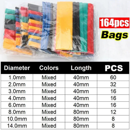 Heat Shrink Tube Kit 21 Shrink Ratio Flame Retardant Tubing For Electrical Wires Cables  DIY Repair 7