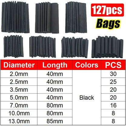 Heat Shrink Tube Kit 21 Shrink Ratio Flame Retardant Tubing For Electrical Wires Cables  DIY Repair 11
