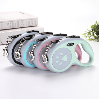 Automatic Retractable Nylon Dog Leash Durable Extending Cat Lead for Puppy Walking & Running