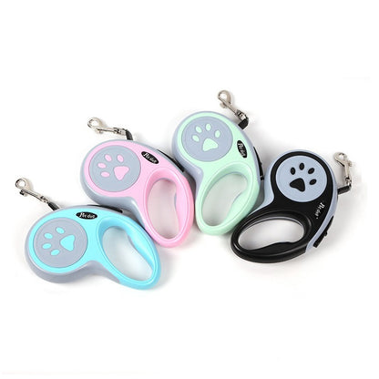 Automatic Retractable Nylon Dog Leash Durable Extending Cat Lead for Puppy Walking & Running