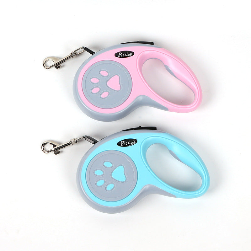 Automatic Retractable Nylon Dog Leash Durable Extending Cat Lead for Puppy Walking & Running