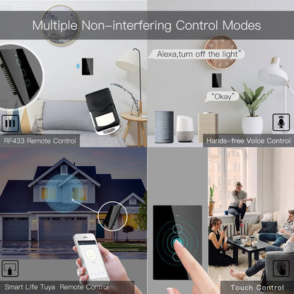 Tuya Smart WiFi Touch Light Switch  No Neutral Required Alexa  Google Home Compatible 10