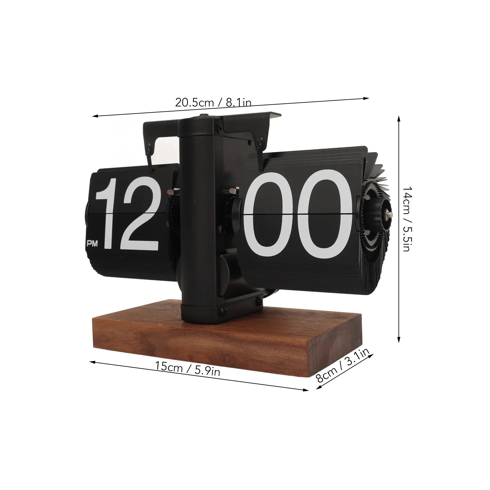 Retro Digital Flip Down Clock Battery Operated Mechanical Timepiece For Home Office And Room Decor 5
