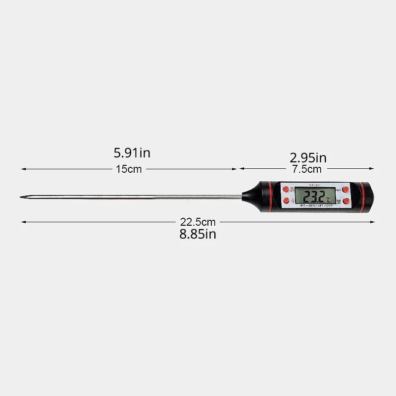 Kitchen Food Baking Digital Thermometer With Electronic Probe  Digital Display Liquid Grill Cooking 5