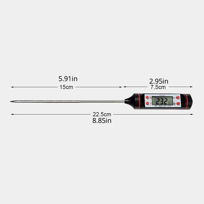 Kitchen Food Baking Digital Thermometer With Electronic Probe  Digital Display Liquid Grill Cooking 5