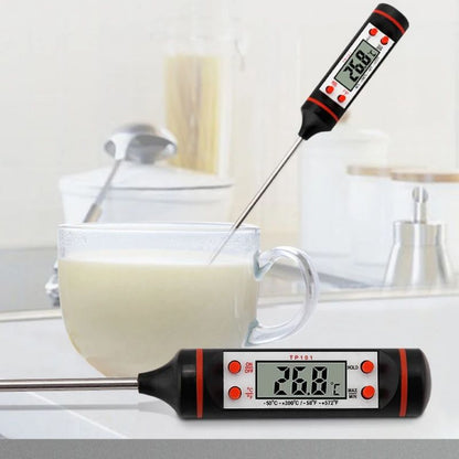 Kitchen Food Baking Digital Thermometer with Electronic Probe & Digital Display, Liquid Grill Cooking Temperature Tool
