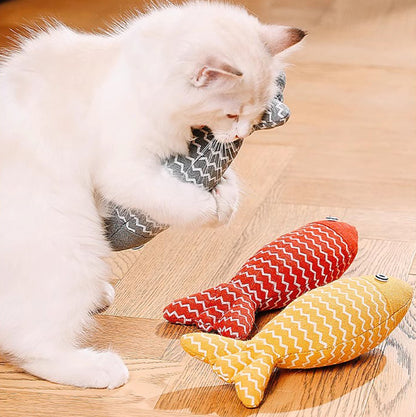 Interactive Cat Fish Toy Plush Catnip Simulation Fish For Kittens  Cats 1