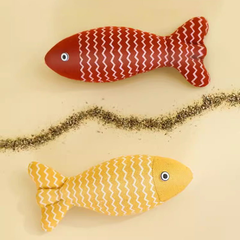 Interactive Cat Fish Toy Plush Catnip Simulation Fish For Kittens  Cats 2