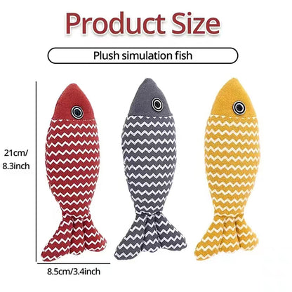 Interactive Cat Fish Toy Plush Catnip Simulation Fish For Kittens  Cats 5