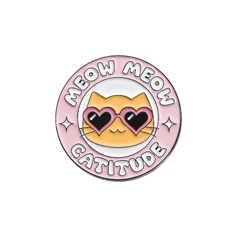 Jar AntiDepressants Cats Badge Bottle Mental Health Enamel Pin Brooch For Certified Cat Lady With M 8