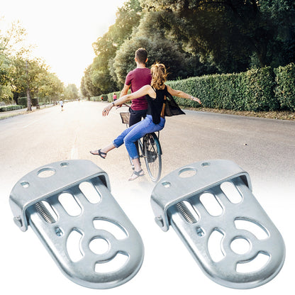 Soft Bicycle Rear Seat for Kids Adjustable Child Bike Seat with Backrest, Handle, Armrest & Footrest Pedals