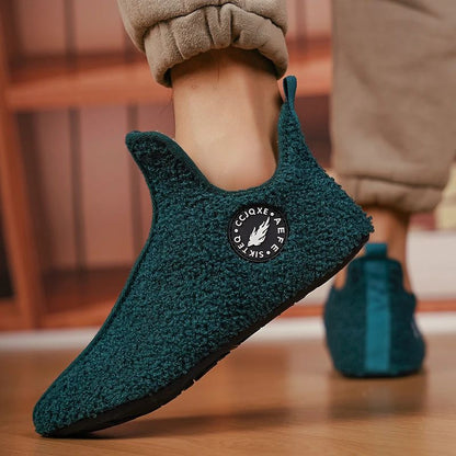 Winter Slippers For Men  Women NonSlip Warm Cotton Indoor Shoes For Couples Soft  Comfortable Flat  1