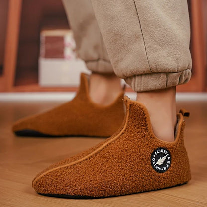 Winter Slippers For Men  Women NonSlip Warm Cotton Indoor Shoes For Couples Soft  Comfortable Flat  2
