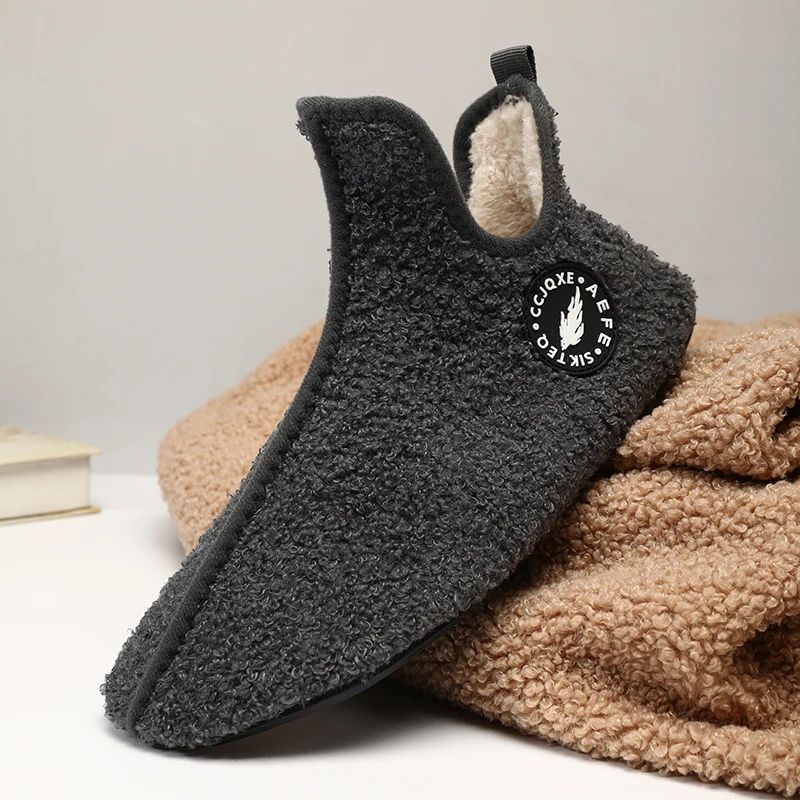 Winter Slippers For Men  Women NonSlip Warm Cotton Indoor Shoes For Couples Soft  Comfortable Flat  3