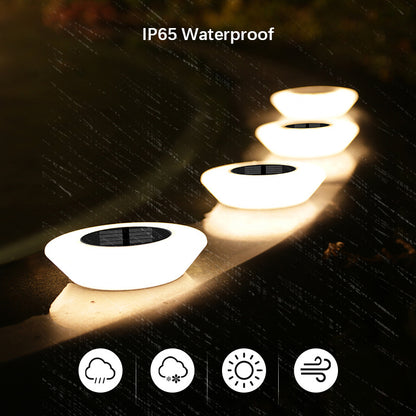 360 Solar Lights Outdoor Lamp IP65 Waterproof LED Floor Lights For Garden Yard Driveway  Patio 5
