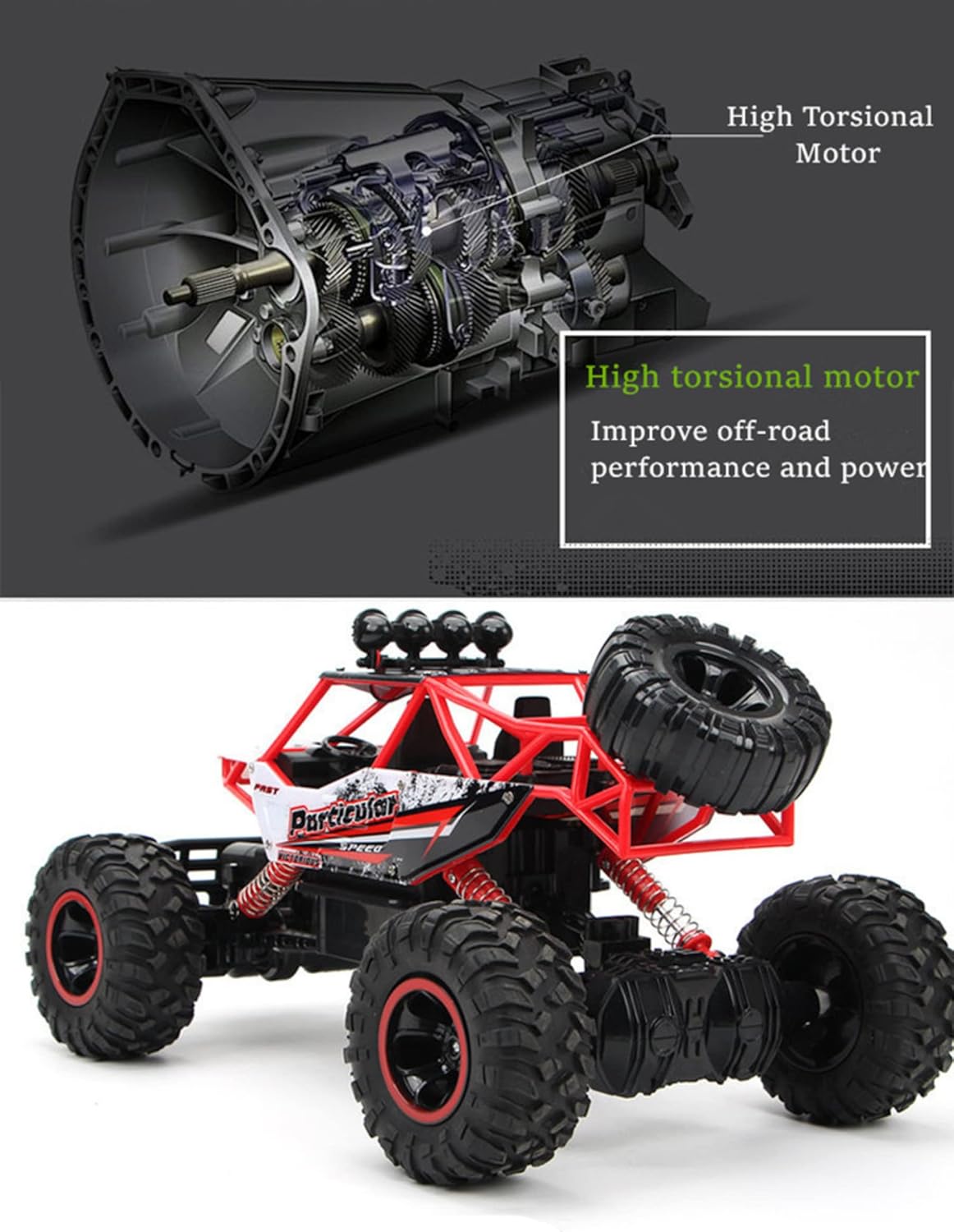 HighSpeed 4WD RC Car For Kids  OffRoad Buggy With 24GHz Remote Control 2