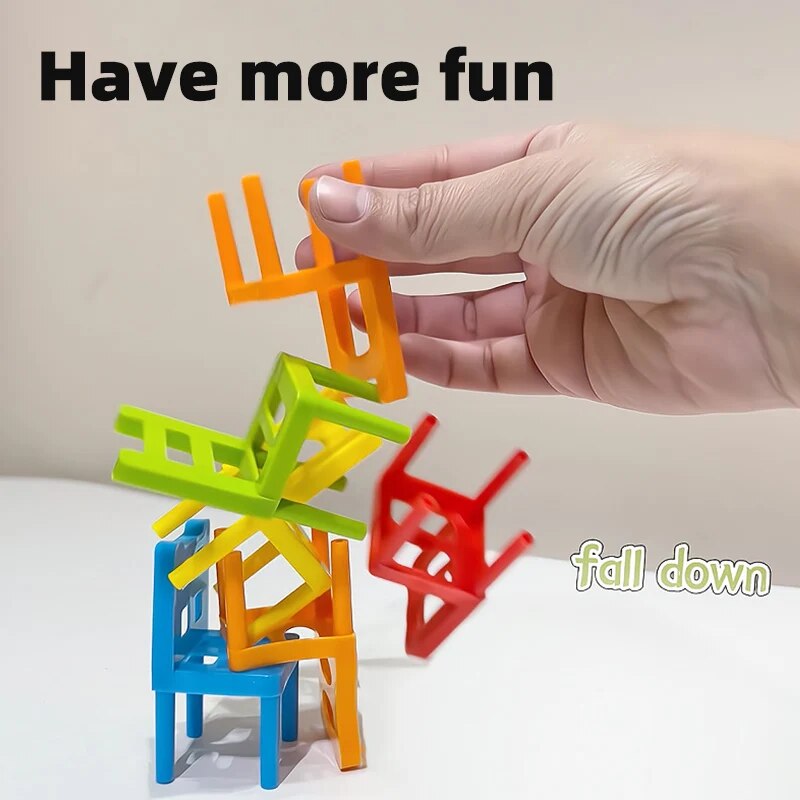 Mini Plastic Stacking Chairs Fun Learning Toys For Toddlers Family Bonding Activities  Concentratio 1