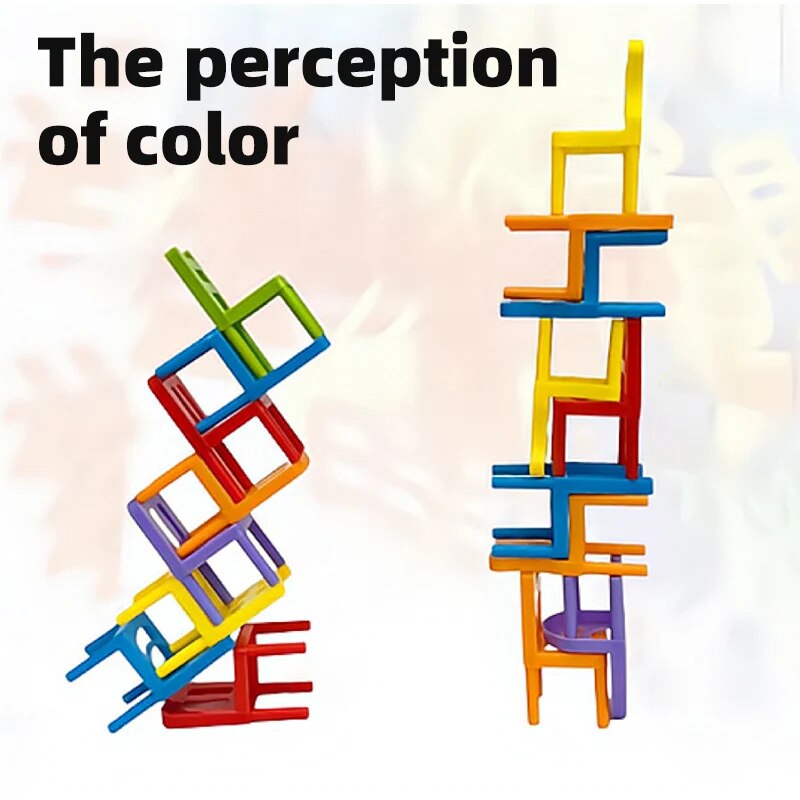 Mini Plastic Stacking Chairs Fun Learning Toys For Toddlers Family Bonding Activities  Concentratio 2