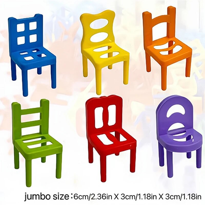 Mini Plastic Stacking Chairs Fun Learning Toys For Toddlers Family Bonding Activities  Concentratio 3