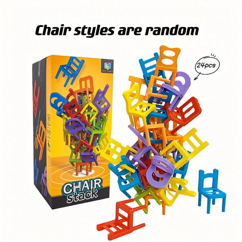 Mini Plastic Stacking Chairs Fun Learning Toys For Toddlers Family Bonding Activities  Concentratio 7