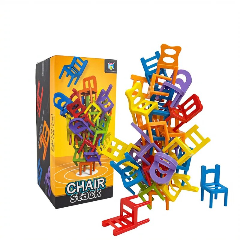 Mini Plastic Stacking Chairs Fun Learning Toys For Toddlers Family Bonding Activities  Concentratio 8